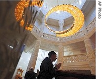 Man prays in a Moscow mosque<br />(2005 file photo)